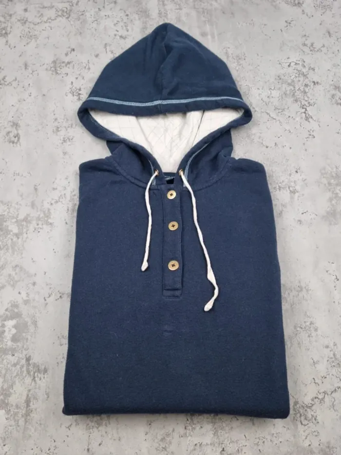 Sweat à capuche boutonné 3/4 Tommy Hilfiger bleu marine XL Femmes - photo numéro 2