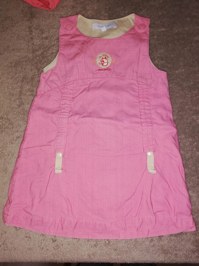 Robe 12 mois fille Tex baby rose