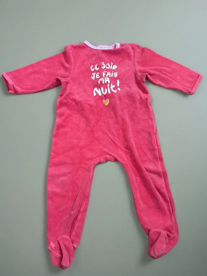 Pyjama rose mots d’enfants - photo numéro 2