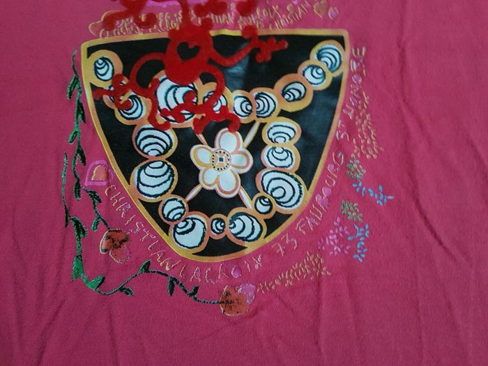 Tee-shirt manches longues rose Christian Lacroix jeans - photo numéro 5