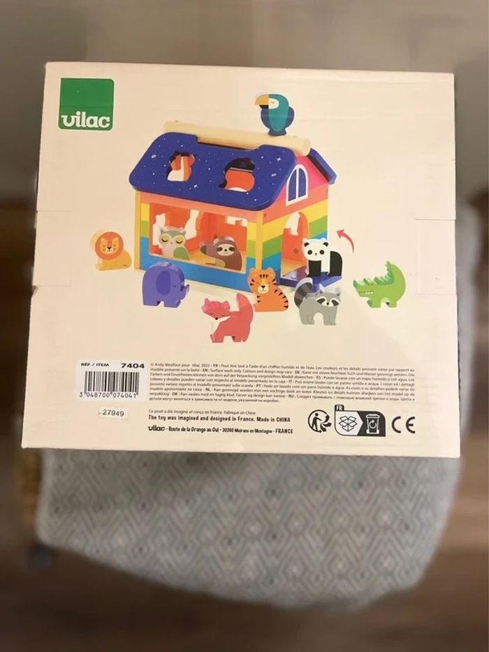 Vilac - Coffret Maison arc-en-ciel boîte à formes - 2 ans et plus - photo numéro 3