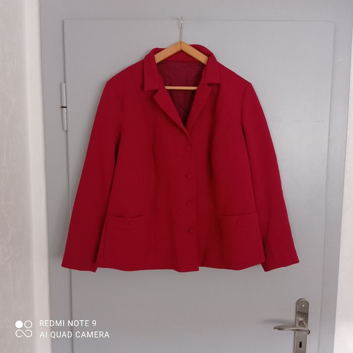 Blazer bordeaux rouge t44/46 - photo numéro 2