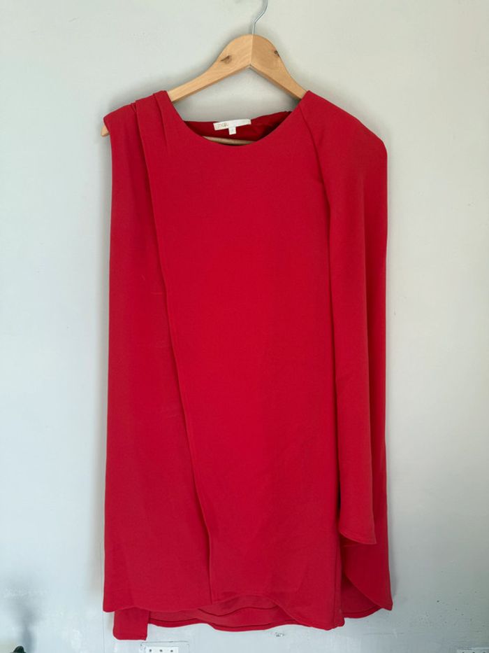 Robe rouge Maje asymétrique