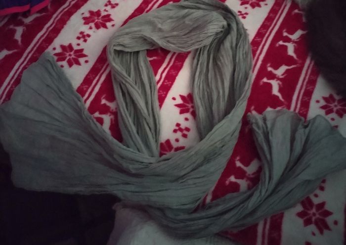Écharpe grise en très bon état - photo numéro 2