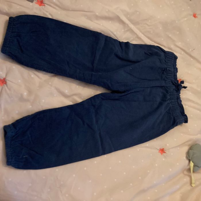 Pantalon velours bleu marine