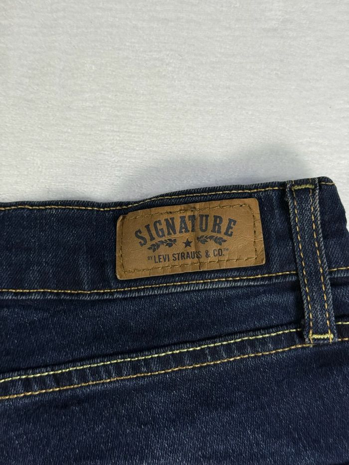 Short en jean Levi’s Signature femme taille L 16M Curvy Skinny bleu foncé SL00825 - photo numéro 7