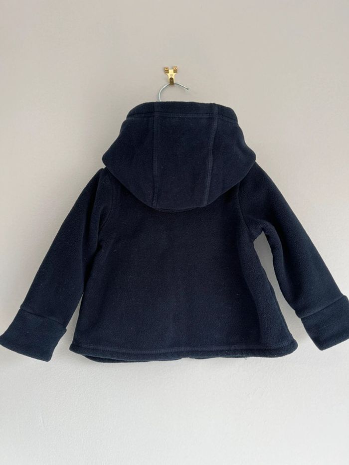 Manteau/veste en tissus chaud Terre de marins, intérieur polaire bleu marine en taille 9 mois - photo numéro 3