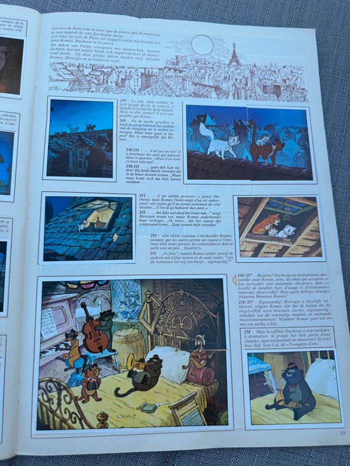 Album vignettes Panini grand format complet ancien Walt Disney Les Aristochats chats autocollants - photo numéro 15