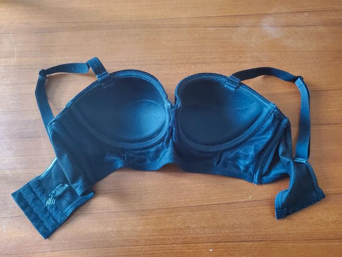Soutien gorge satin velours 90C - photo numéro 3