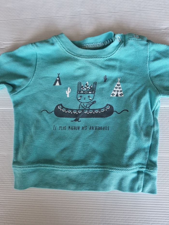 Pull bébé garçon 6 mois (68 cm) - photo numéro 2