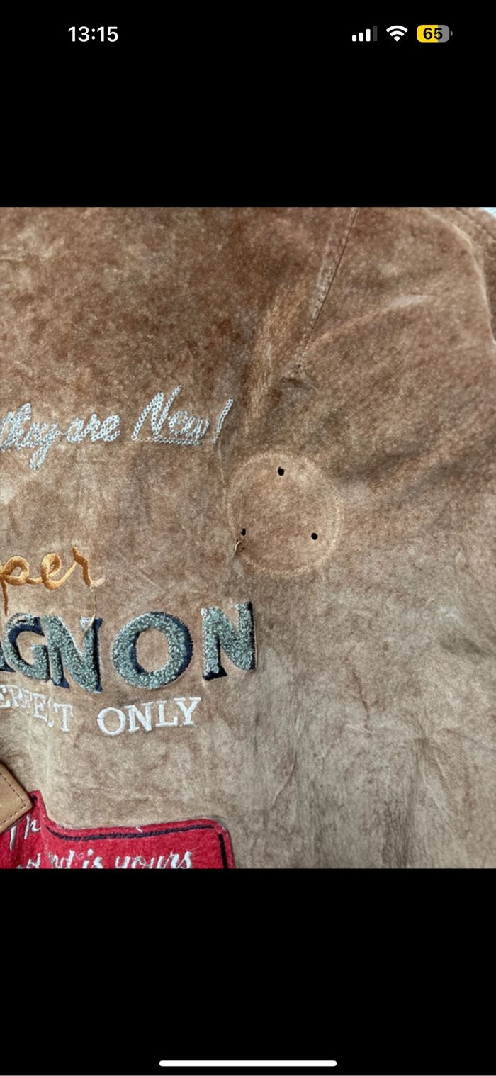 Veste vintage cuir Chevignon xl - photo numéro 6