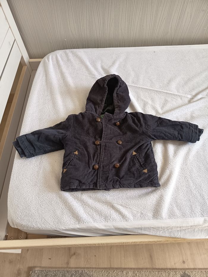 Manteau bleu marine 9 mois - photo numéro 2