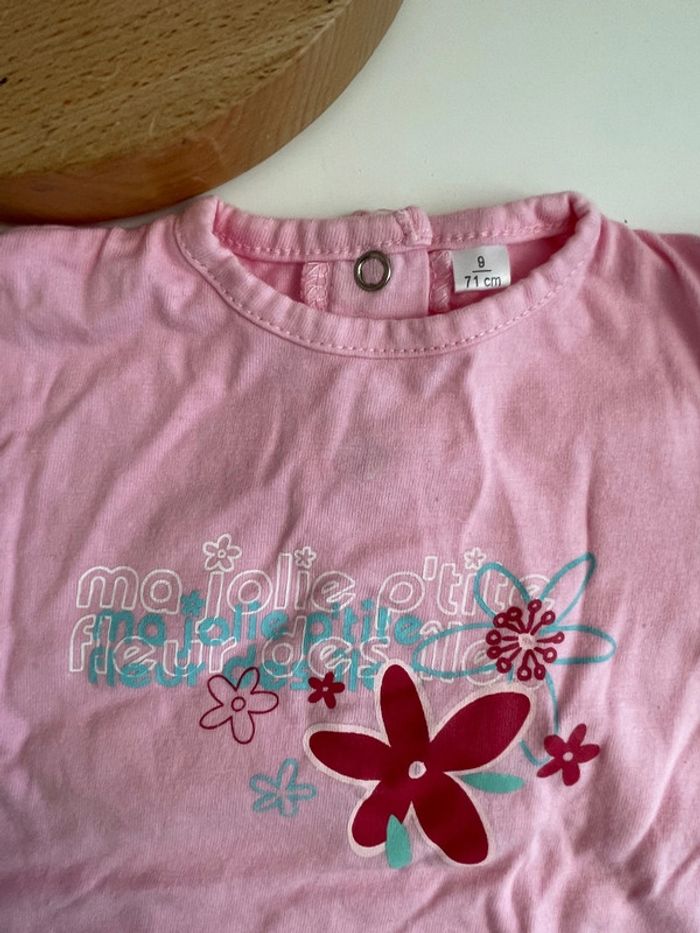 Tee shirt rose bébé - photo numéro 2