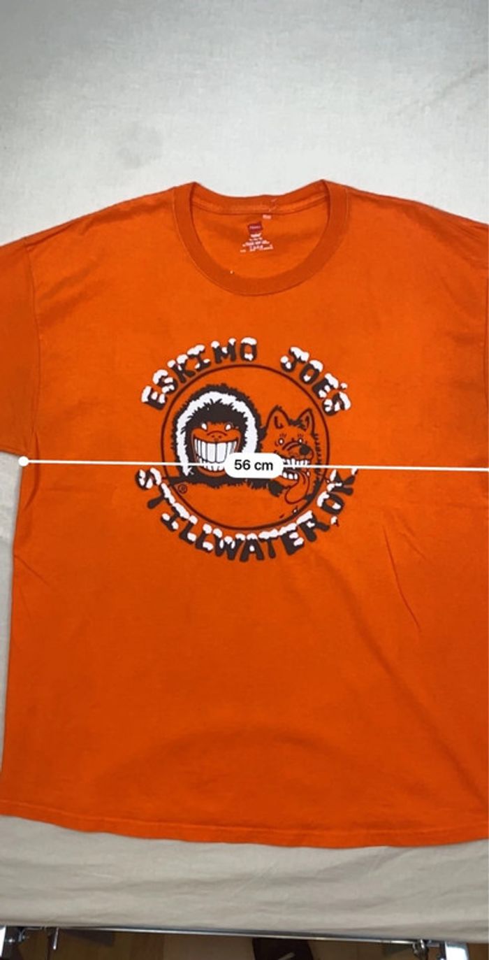T-shirt imprimé sport USA, homme, été,Orange, XL - photo numéro 6