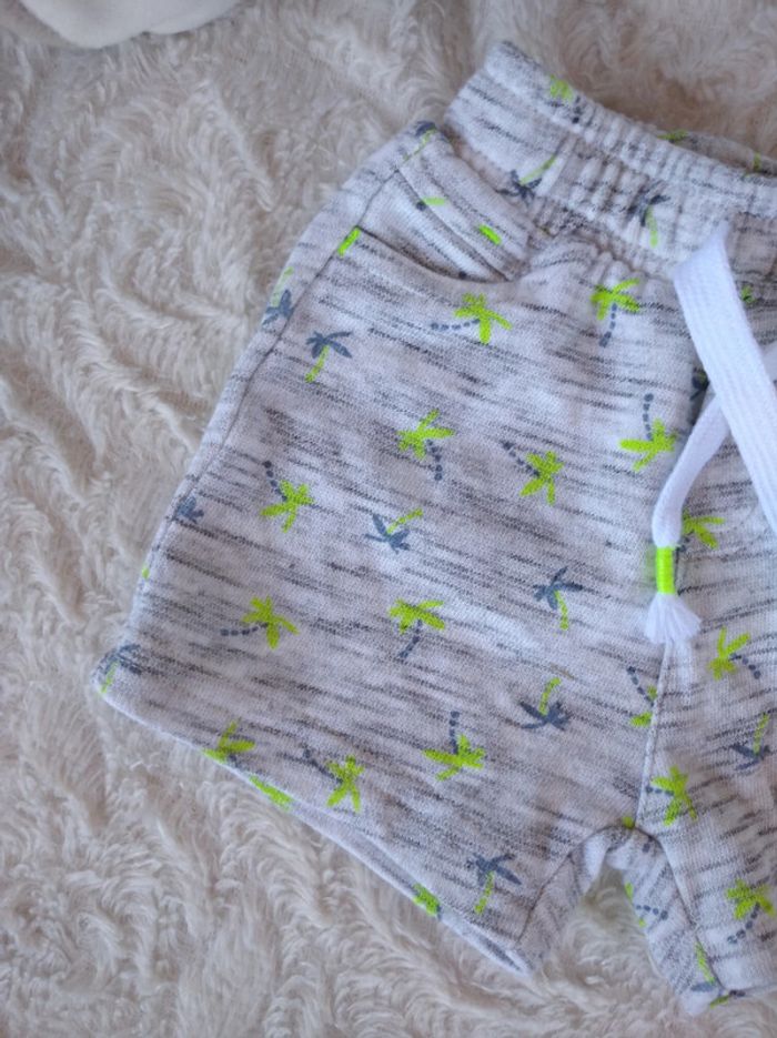 Short Garçon 3 mois Palmier In Extenso - photo numéro 3