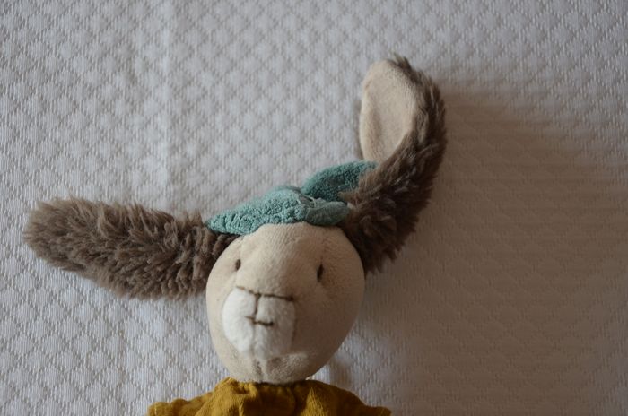 DOUDOU LAPIN OCRE * MOULIN ROTY * 1737. - photo numéro 2