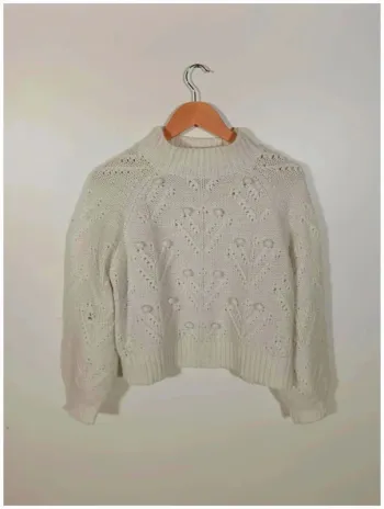 Pull blanc camaïeu 40