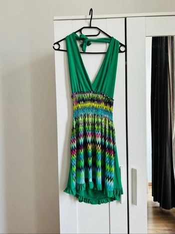 Top dos nu vert à motifs Etensive Taille Unique