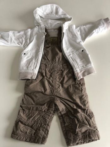 Ensemble salopette et sweat zippé 3M