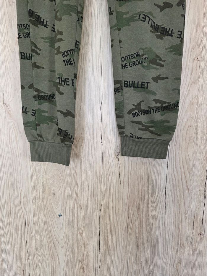 BAS DE JOGGING GARÇON MILITAIRE KAKI 6/7 ANS MARQUE TEX - photo numéro 2
