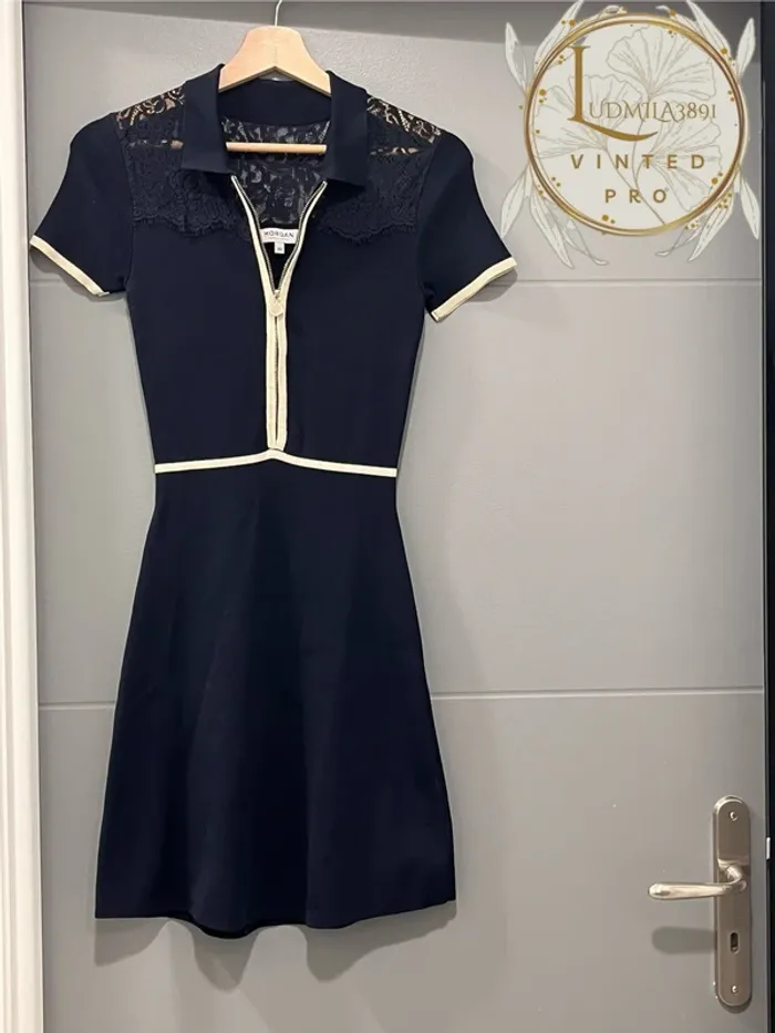 Robe polo marine Morgan / 201-Rmros TXS