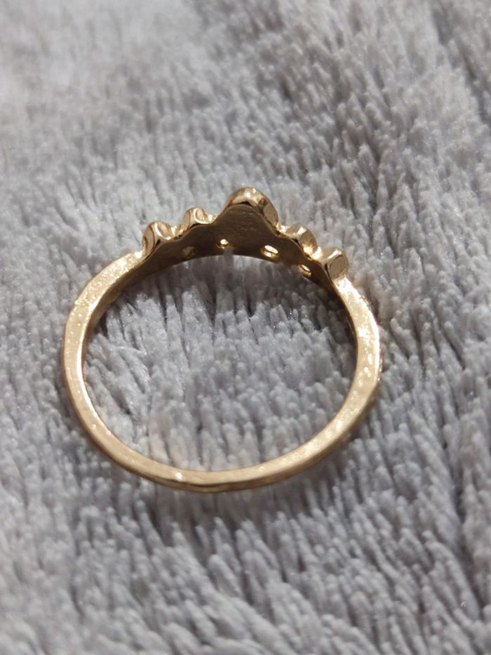 Bague fantaisie métal doré - photo numéro 3