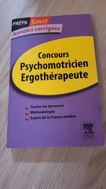 Livre concours psychomotricien et ergothérapeute