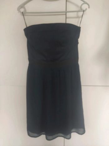 Mango Robe bustier marine S