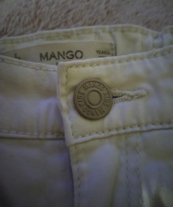 Jeans blanc "Mango" 9/10 ans 98% coton porté une fois
