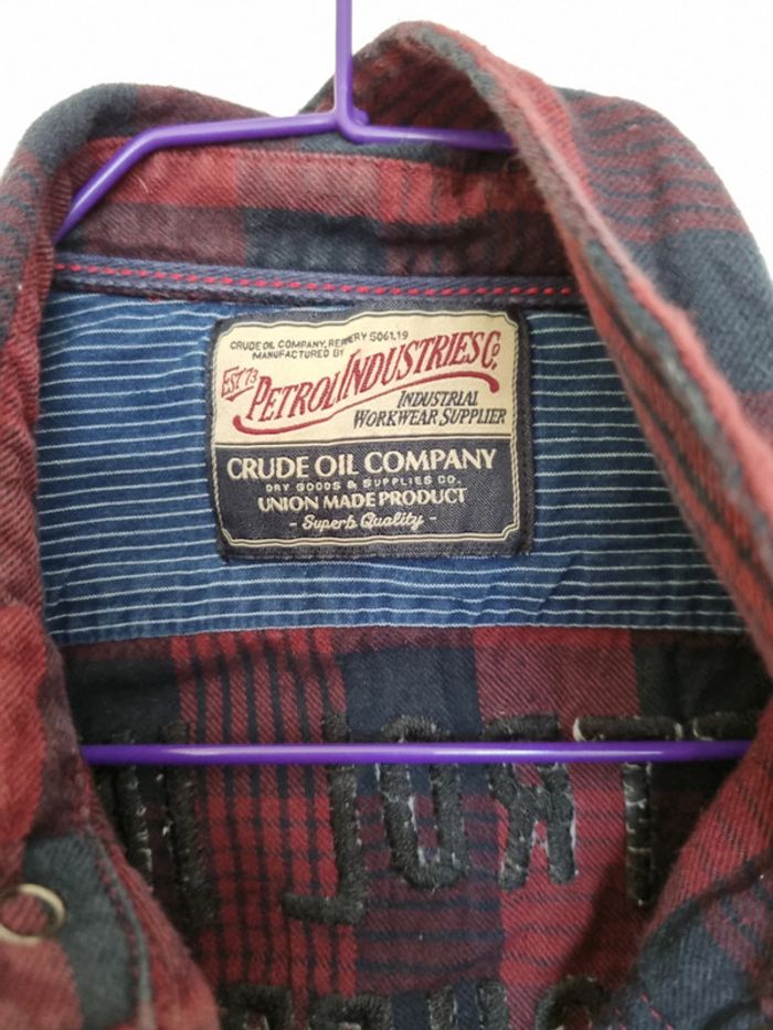 Chemise petrol industries carreaux - photo numéro 2