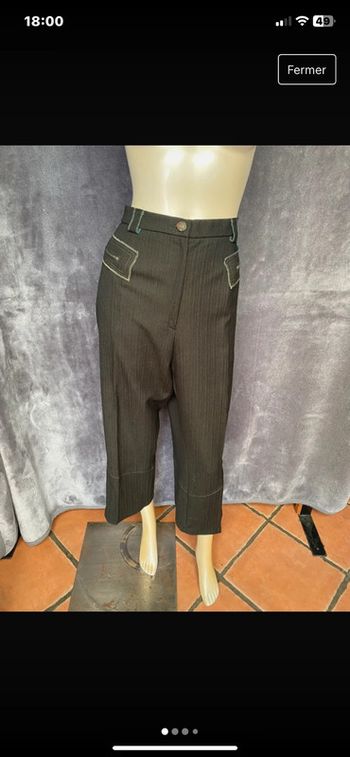 Pantalon vert  kaki femme christine Laure taille 46