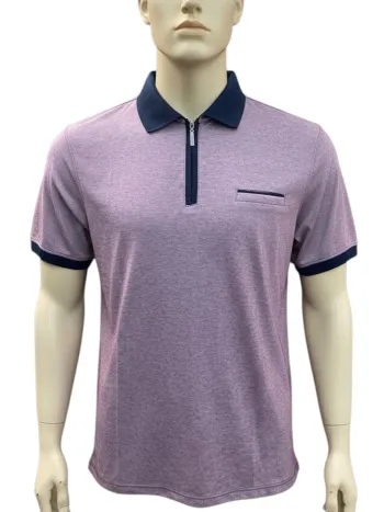 Polo Macidman collection rouge et blanc homme Taille M
