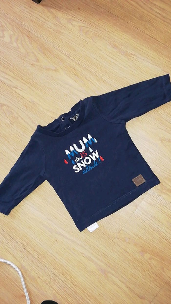 T shirt tape à l'œil 3mois snow super etat