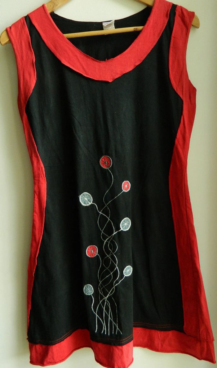 Robe sans manches d'été T S/M "Aller simplement "