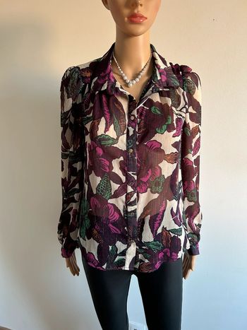 Blouse chemise imprimée Morgan taille 34 comme neuve