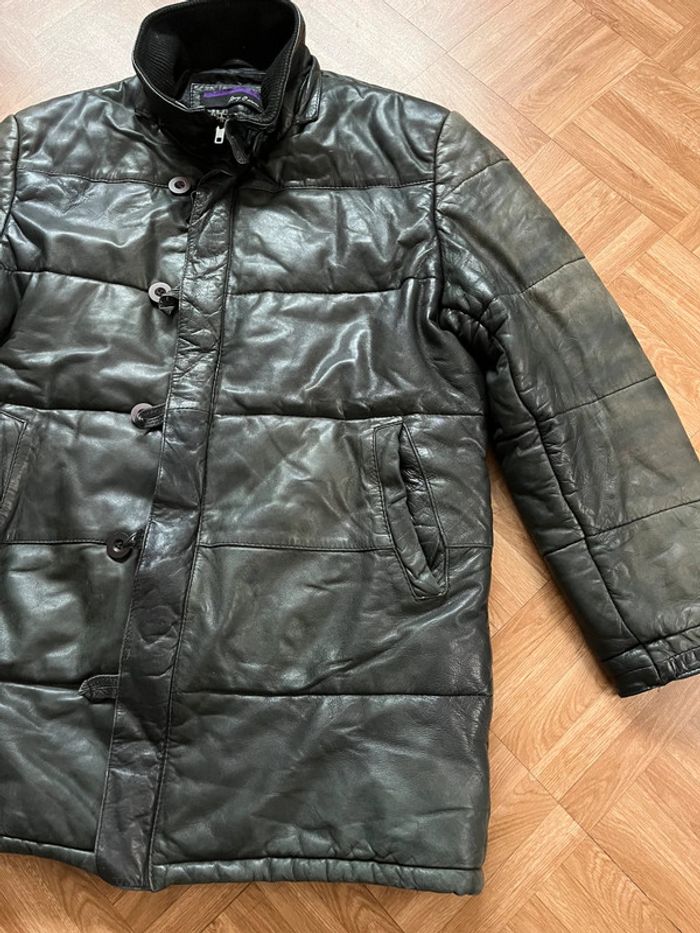 Doudoune manteau en cuir agneau Serge Pariente - photo numéro 2