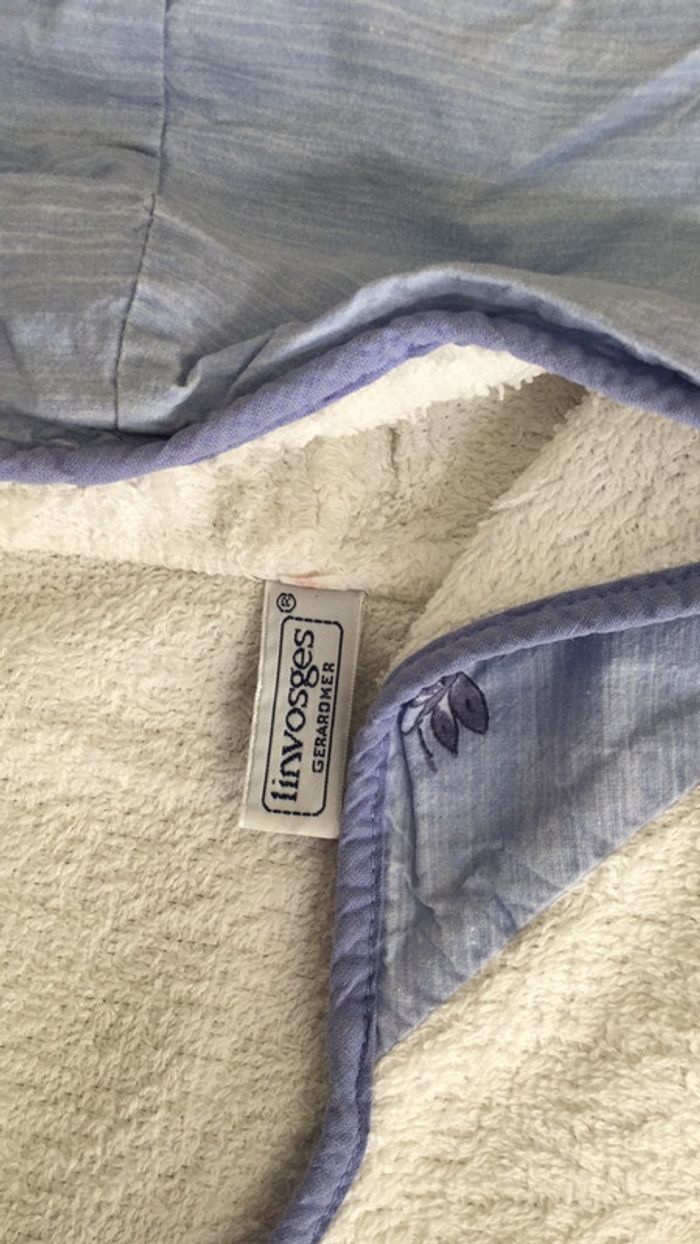 Peignoir blanc bleu  2-3ans Linvosges - photo numéro 5