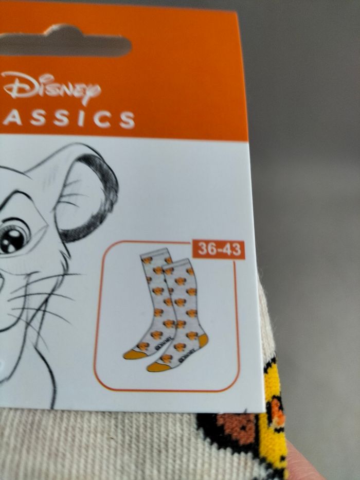 🧡 Chaussettes adulte Simba - Disney - 36/43 - Neuve 🧡 - photo numéro 3