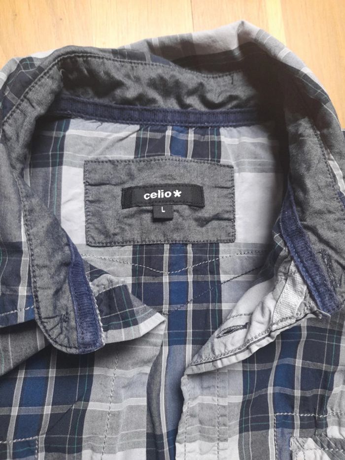 Chemise à carreaux manches courtes - photo numéro 3