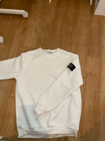 Pull ston island blanc 