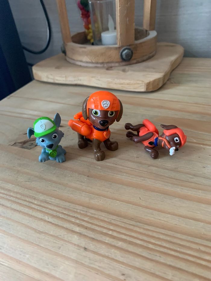 Lot de 3 figurines paw patrol