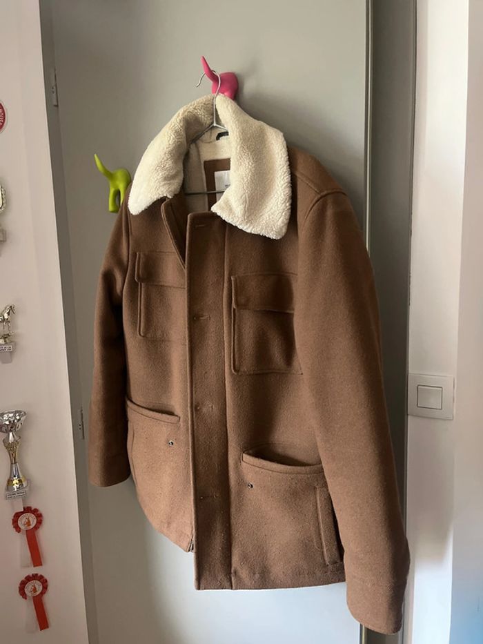 Manteau col moumoute