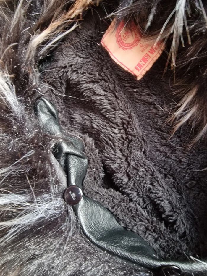 Veste manteau cuir 6 ans - photo numéro 3