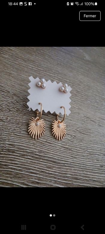 Boucles d'oreilles acier inoxydable 