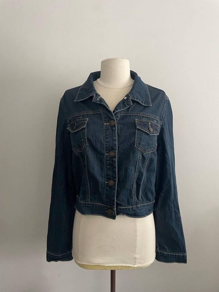 🌸magnifique jolie Veste en jeans bleu taille L avant première 🌸