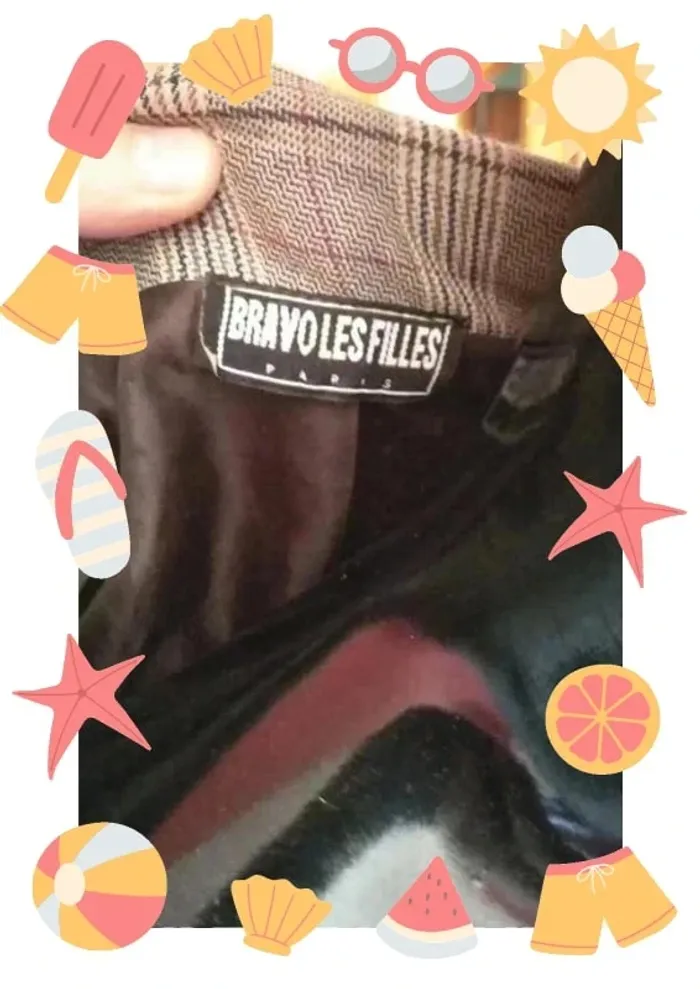 Veste blazer à carreaux - photo numéro 5