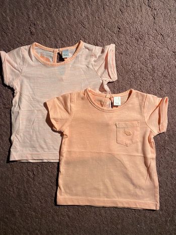 Lot 2 tee shirt 9 mois