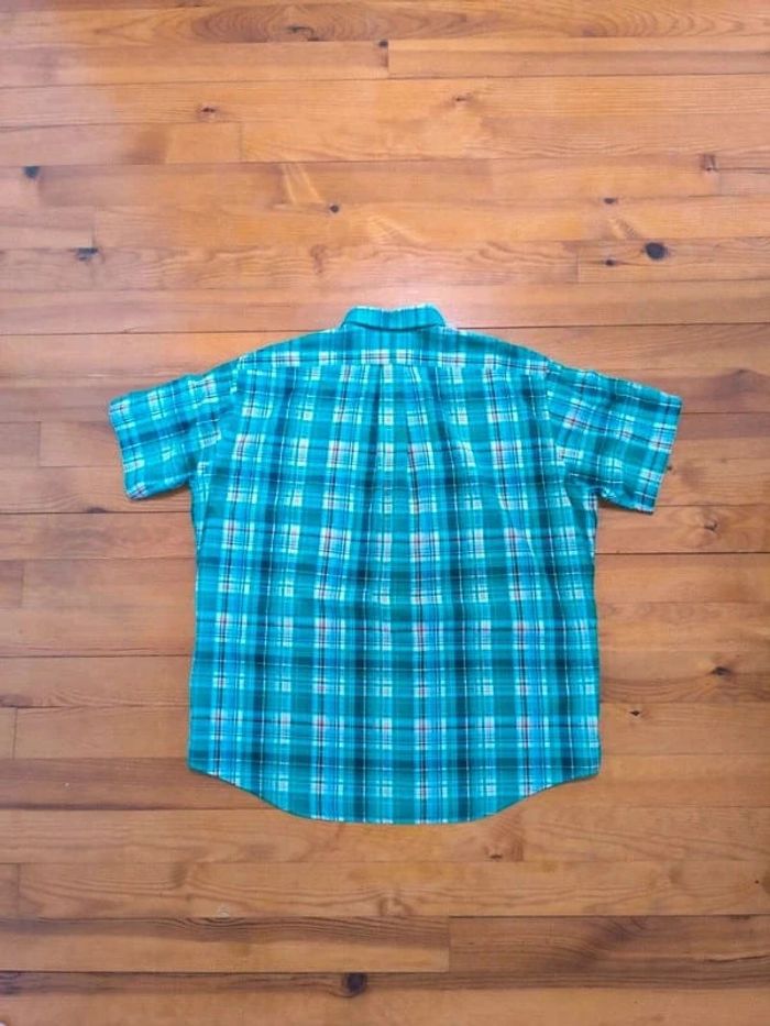 Chemisette Ralph Lauren - Custom Fit - Logo brodé rouge - Vert, noir - Taille XL - photo numéro 4