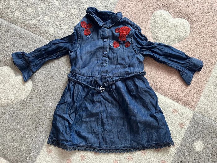Robe en jean à fleurs Orchestra 2 ans