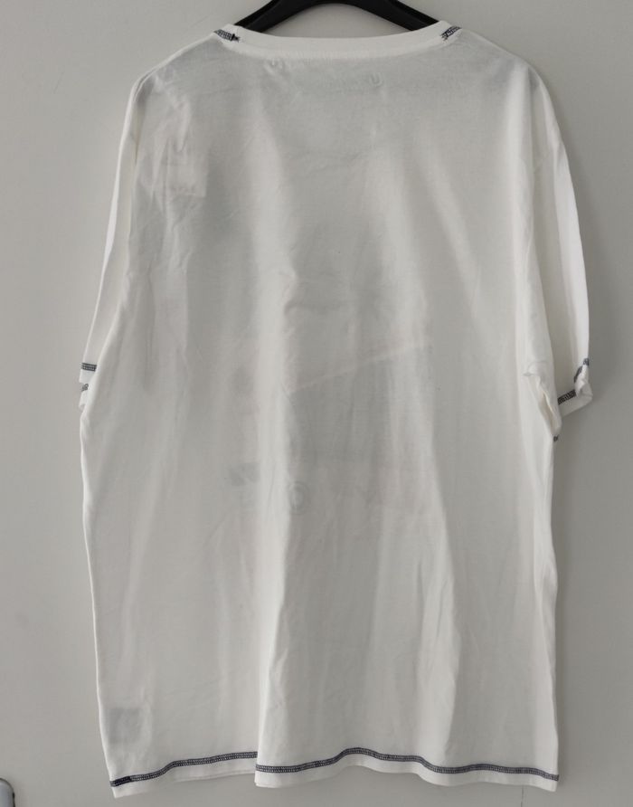 T-shirt manches courtes marque U collection taille XXXL/3XL couleur blanc à motif pour homme - photo numéro 2